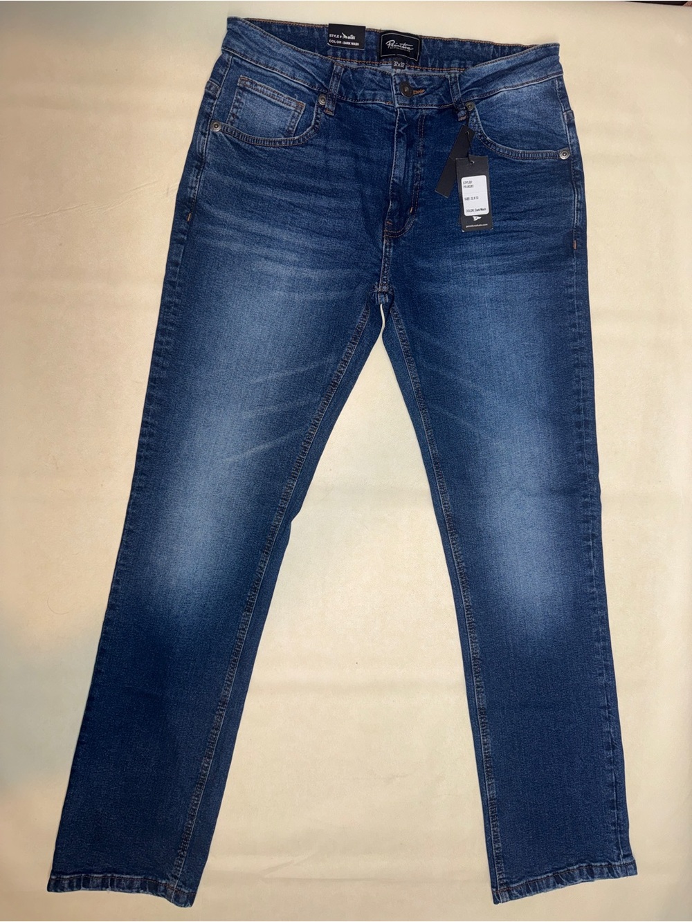 Primitive Men’s Slim Straight Jeans in Dark Blue Wash